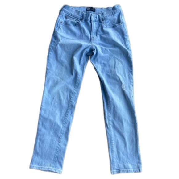 GAP Light Blue Denim Girlfriend Jeans 26 - Picture 1 of 2